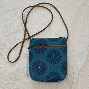Floral Blue Crossbody Bag - Never Used